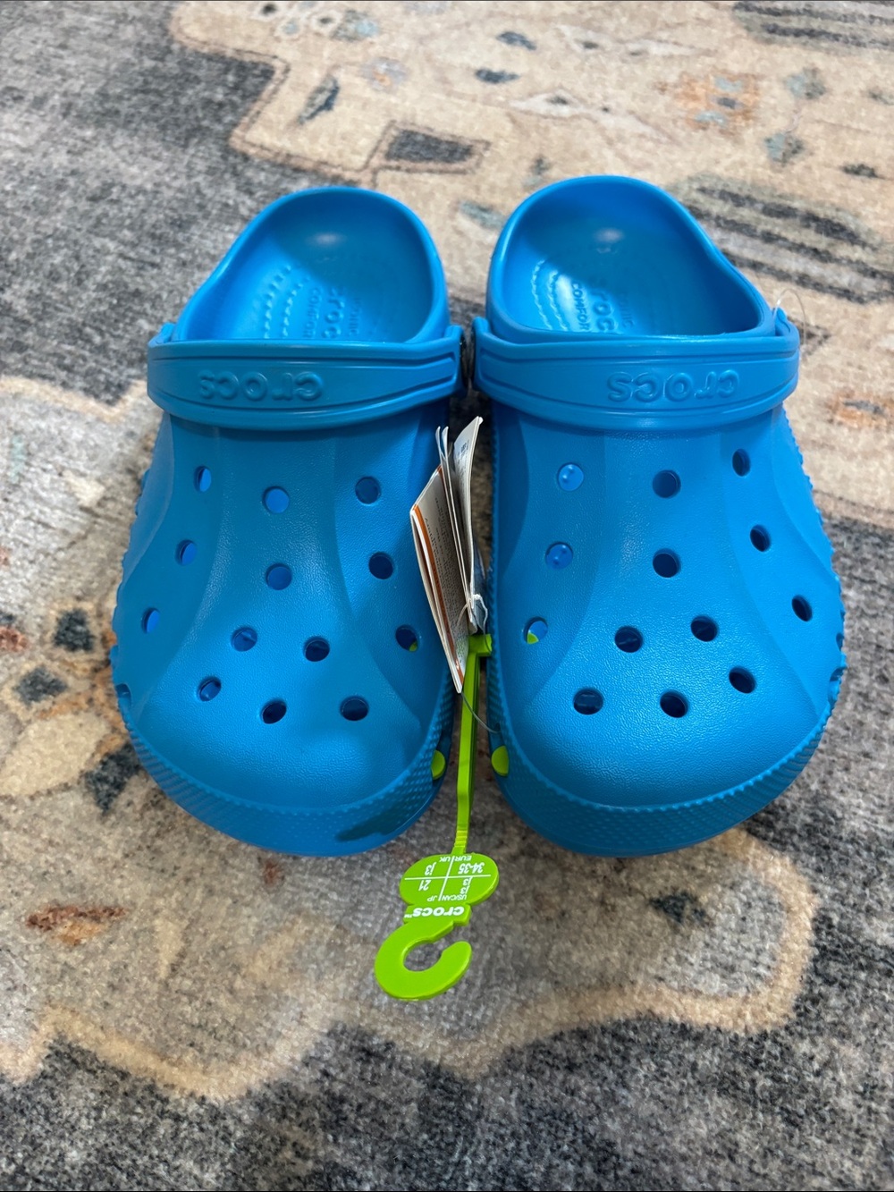 New! CROCS Youth Classic Clogs in Bright Blue